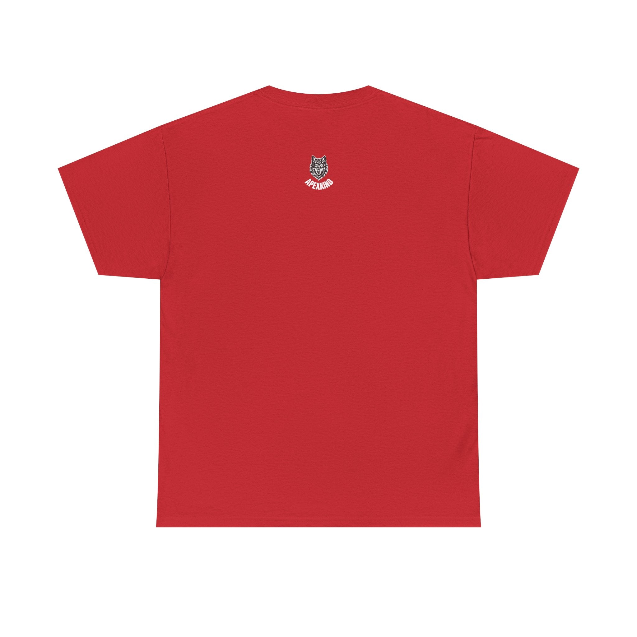 Wolf Graphic Tee  — 'APEXKIND' Bold Front Logo, Minimal Back Emblem