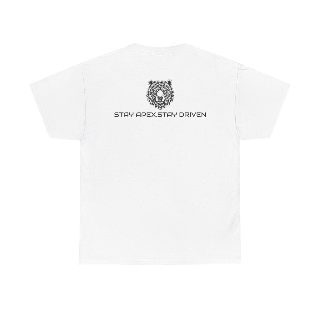 Bear Logo T‑Shirt — APEXKIND 'Stay Apex, Stay Driven' Graphic Tee