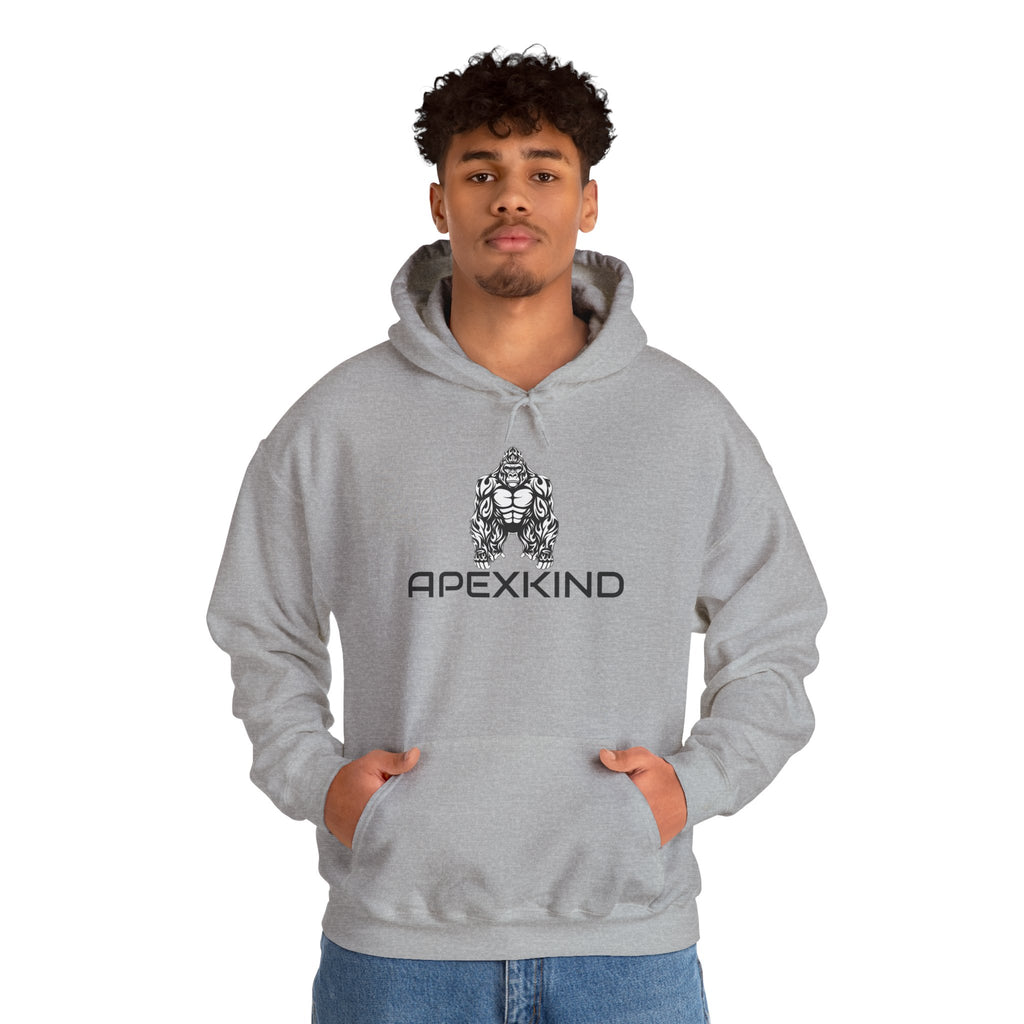 Apexkind Gorilla Hoodie — ‘Alpha Male ‘Walk Wild Live SHarp’ Motivational Graphic Hoodie