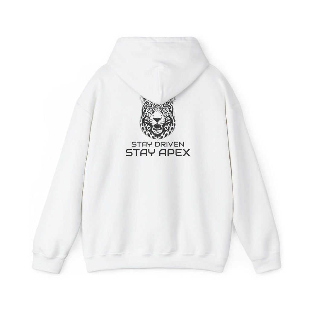ApexKind Leopard Hoodie — 'Apex' Motivational Graphic Pullover