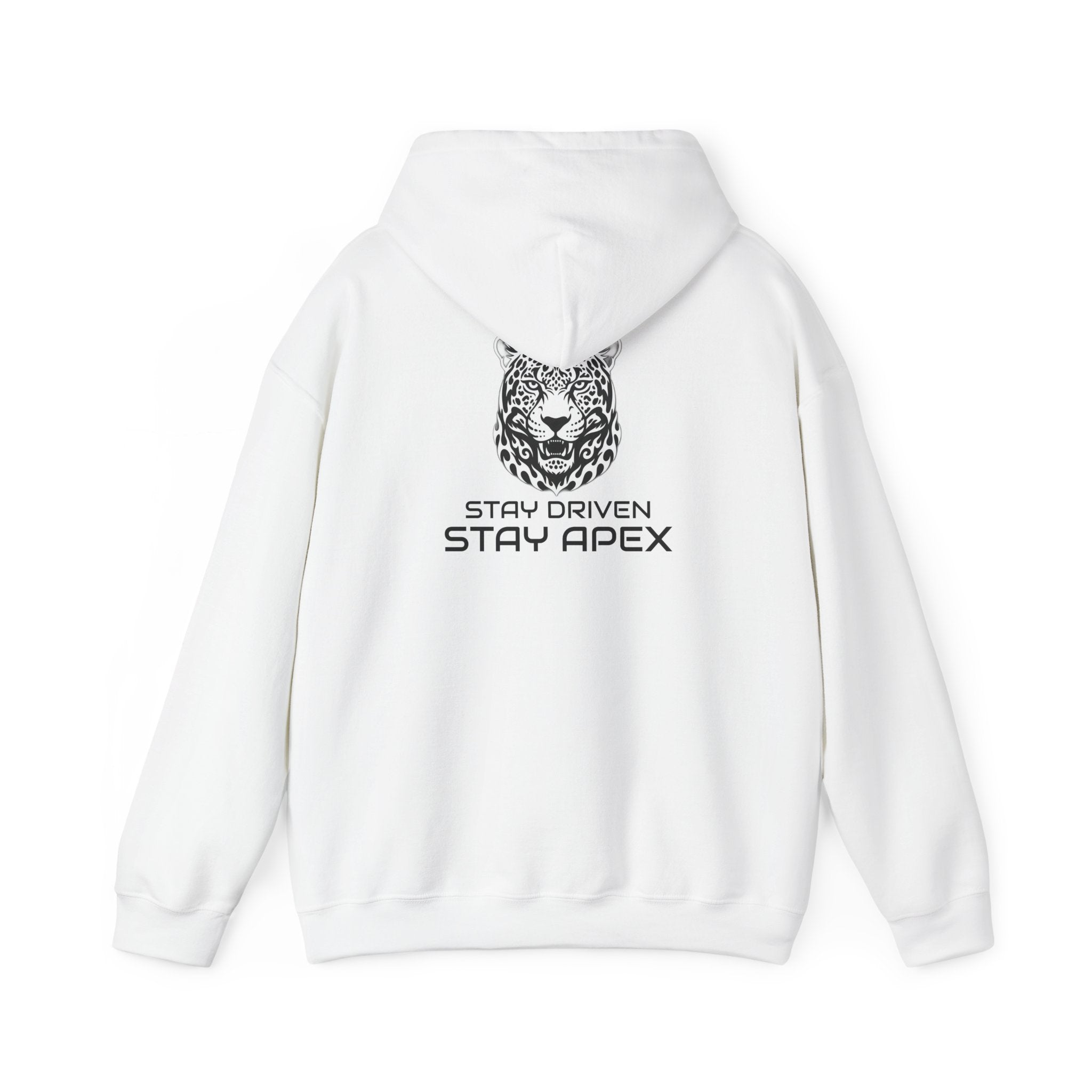 ApexKind Leopard Hoodie — 'Apex' Motivational Graphic Pullover