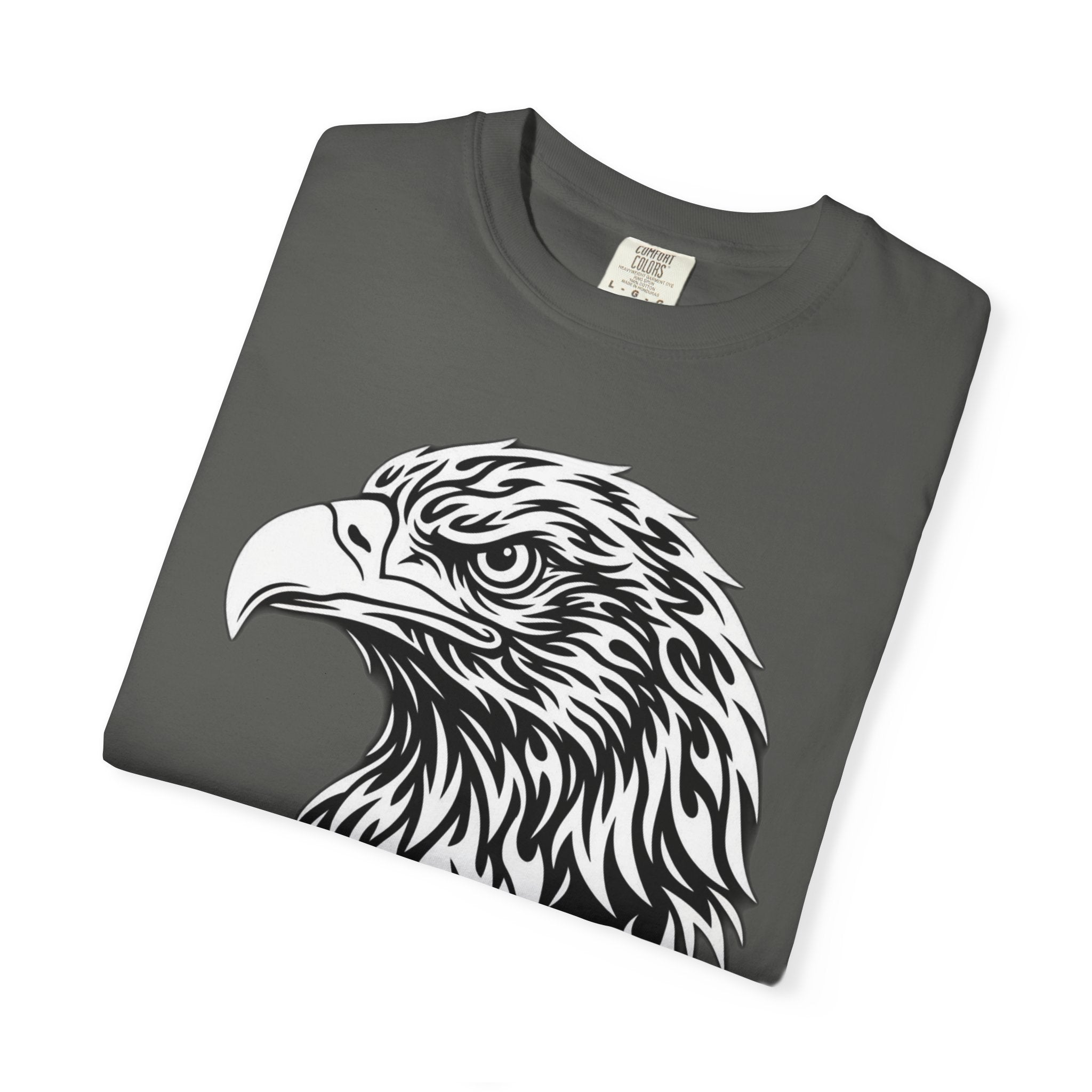 BLACK Eagle Head Graphic T-Shirt — APEKKIND Bold Americana Tee