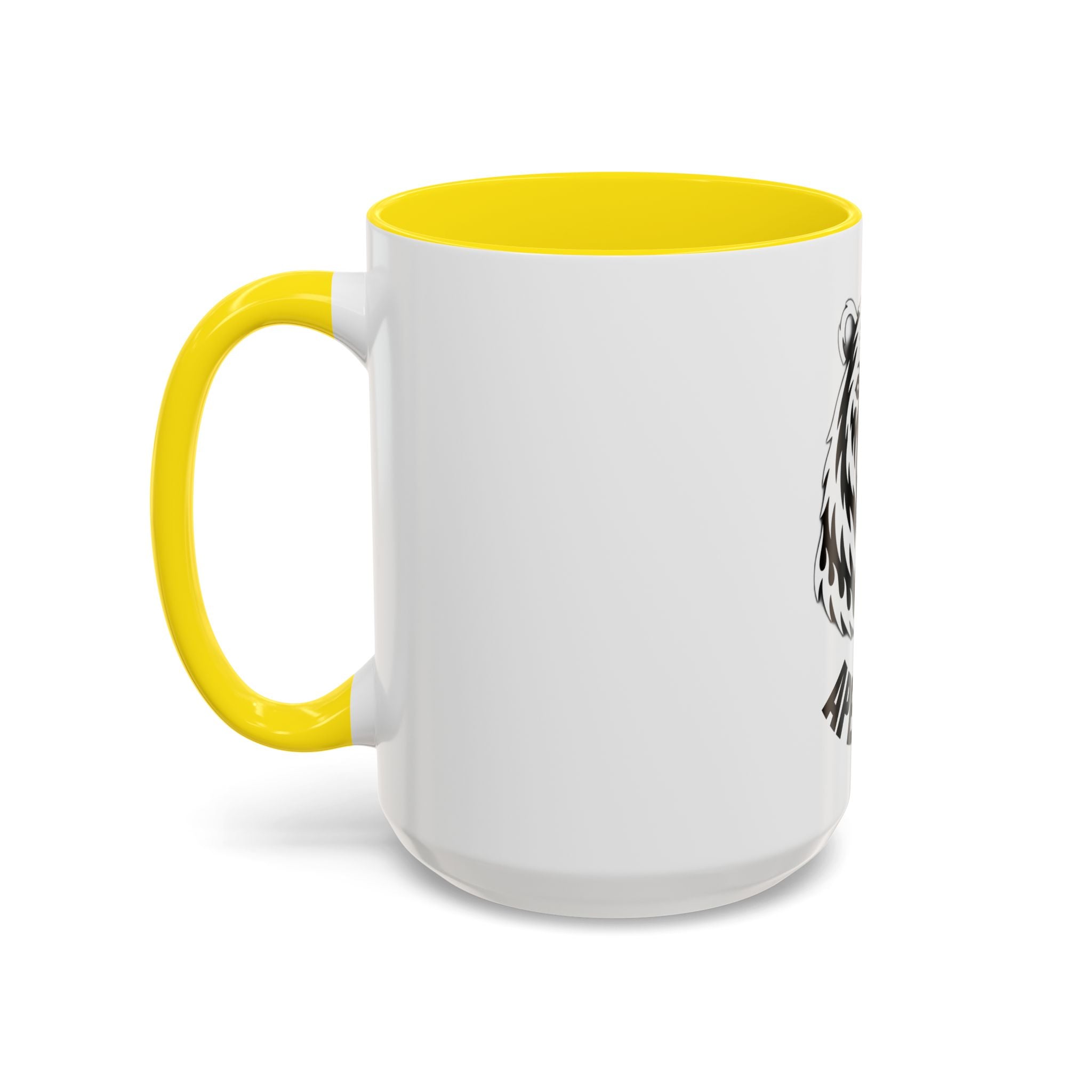 Bear Head Coffee Mug — Monochrome Tribal Bear Accent Mug