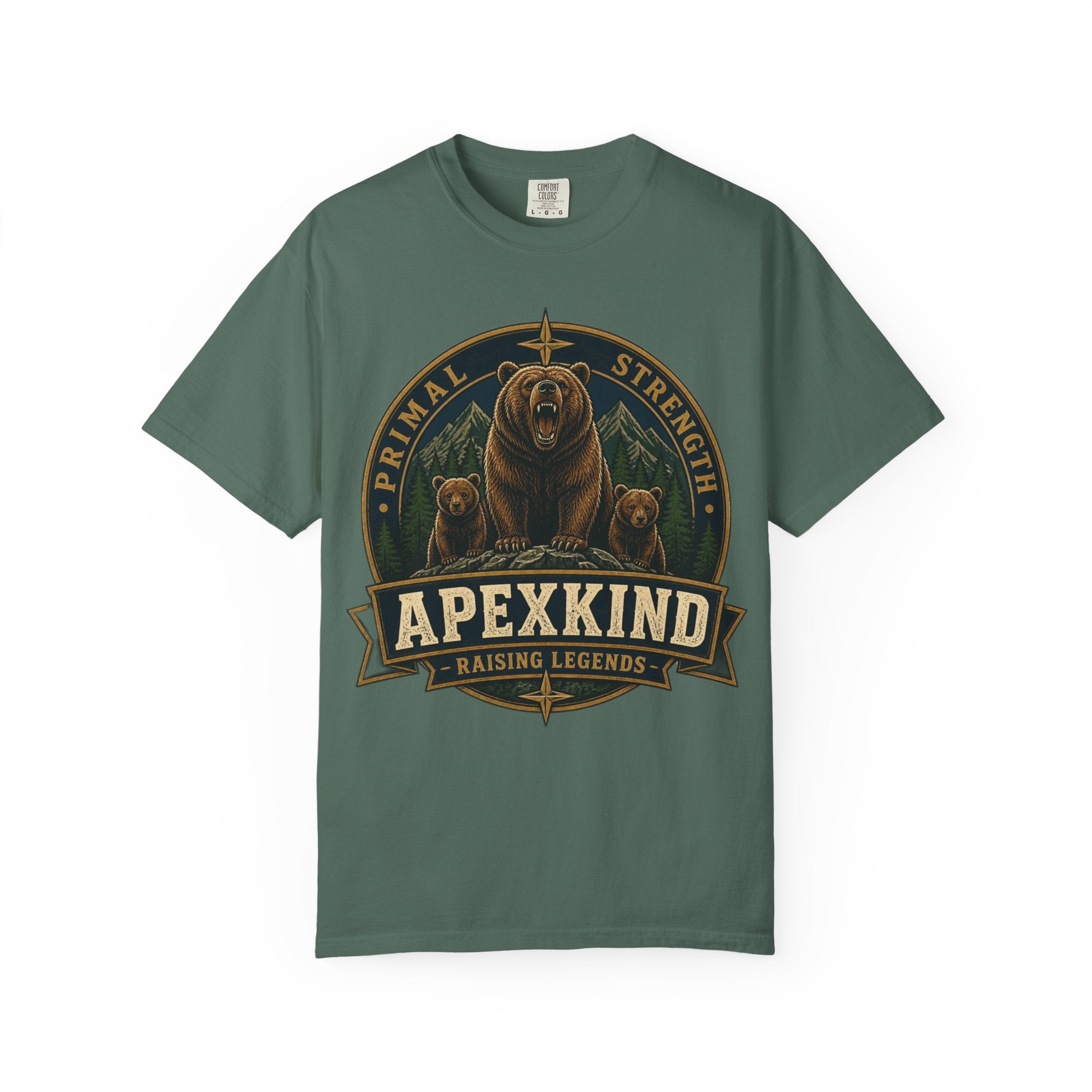 Apexkind Bear Logo T-shirt | Primal Strength, Raising Legends