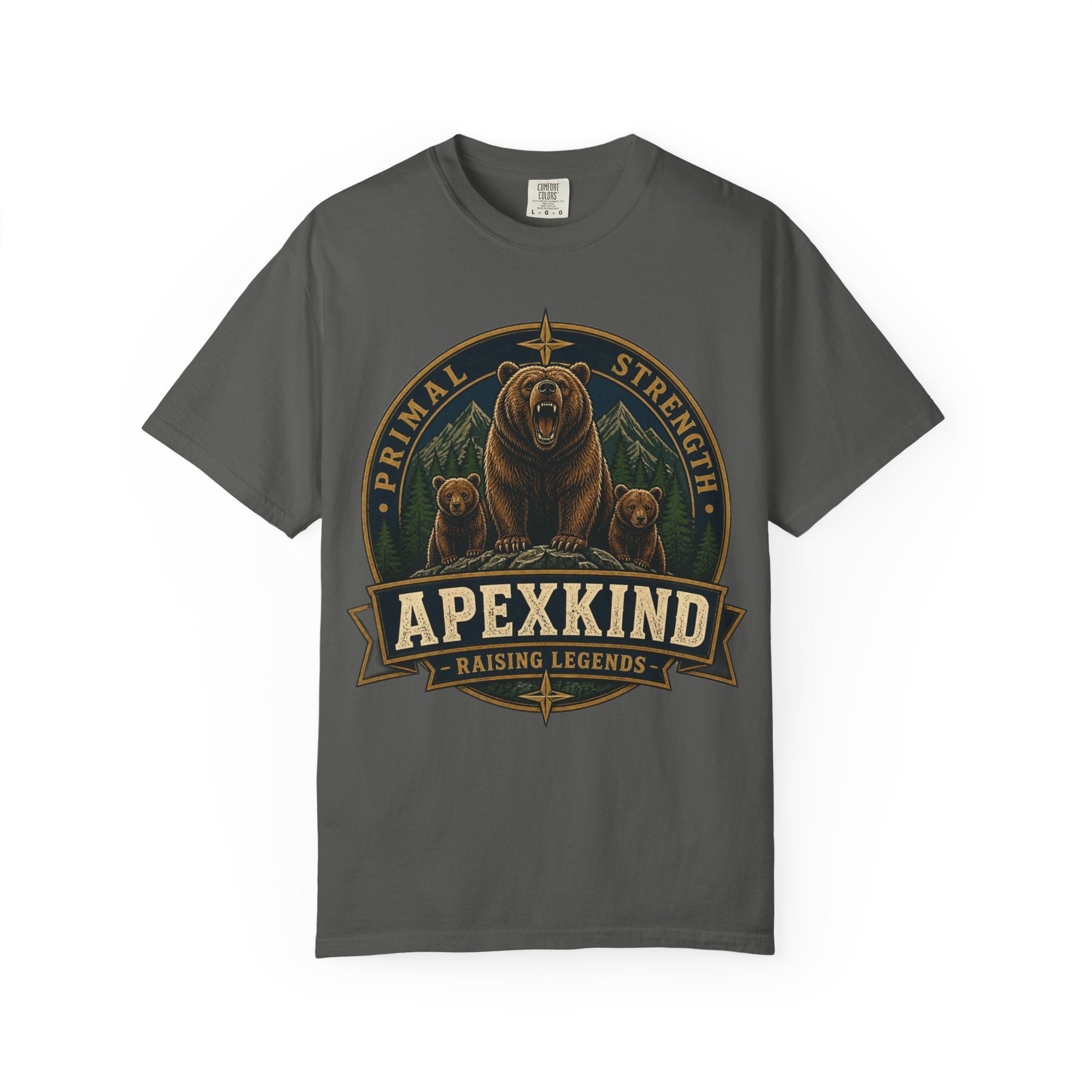 Apexkind Bear Logo T-shirt | Primal Strength, Raising Legends