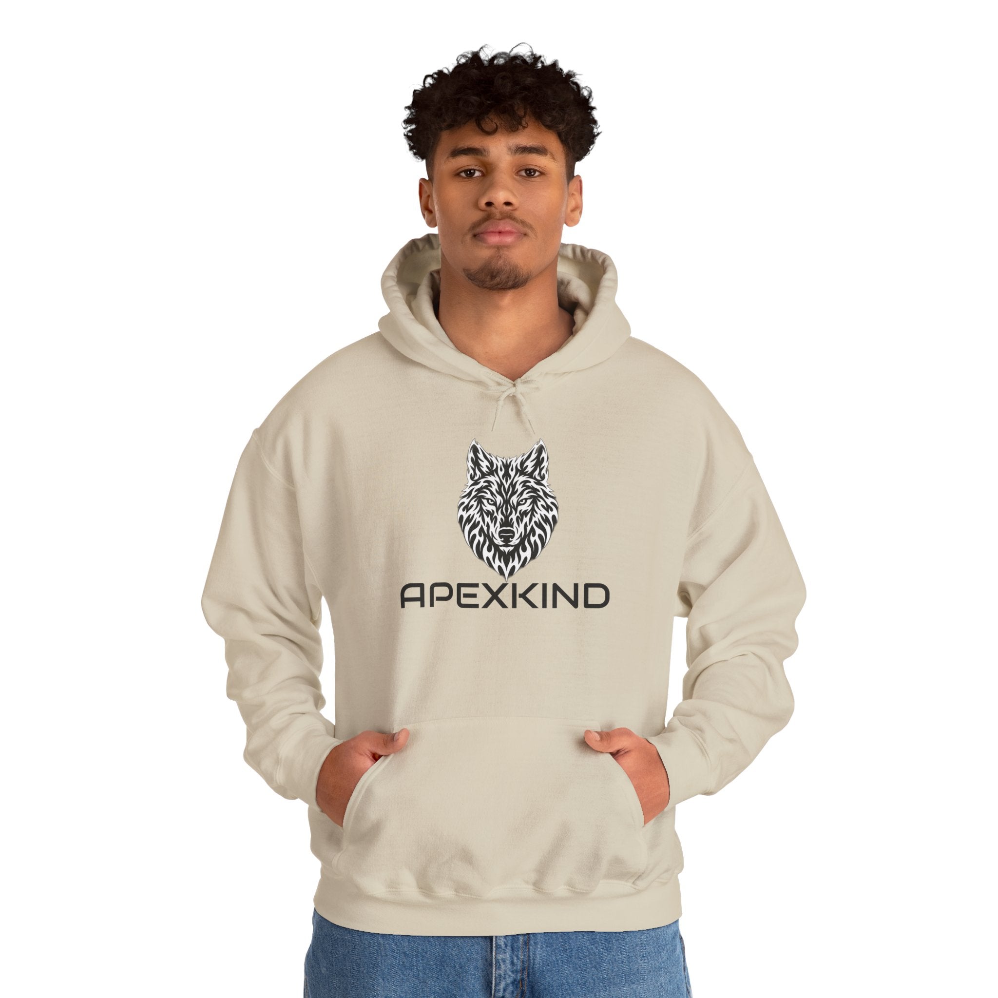 ApexKind Wolf Hoodie — Walk WIld 'Live SHarp' Motivational Pullover