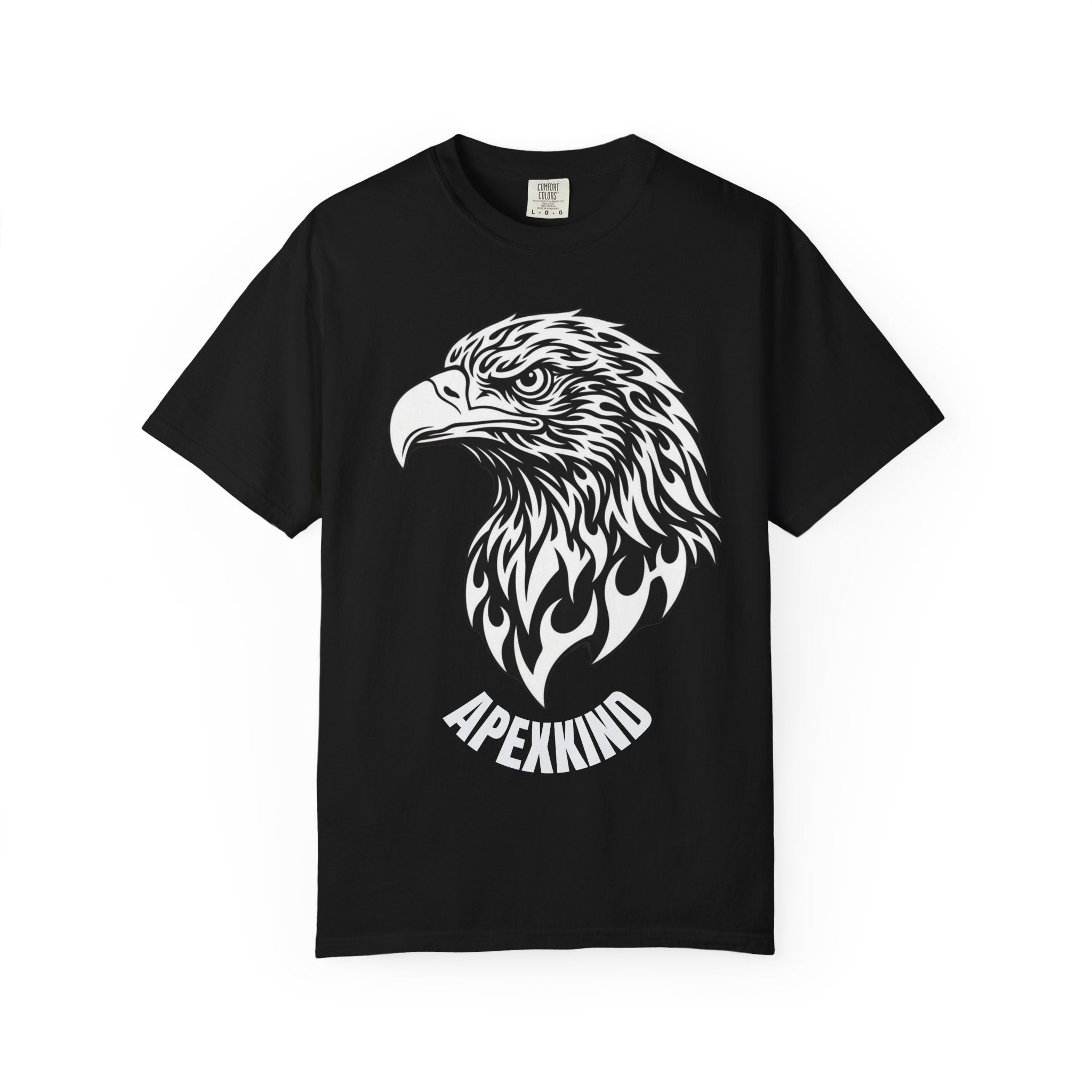 BLACK Eagle Head Graphic T-Shirt — APEKKIND Bold Americana Tee