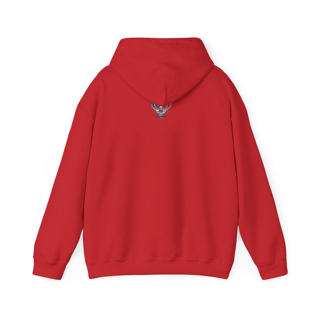 Patriotic Eagle Hoodie — American Flag Wings "APEXKIND" Design