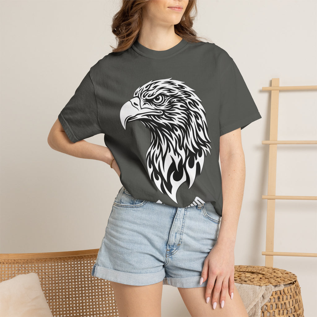 BLACK Eagle Head Graphic T-Shirt — APEKKIND Bold Americana Tee