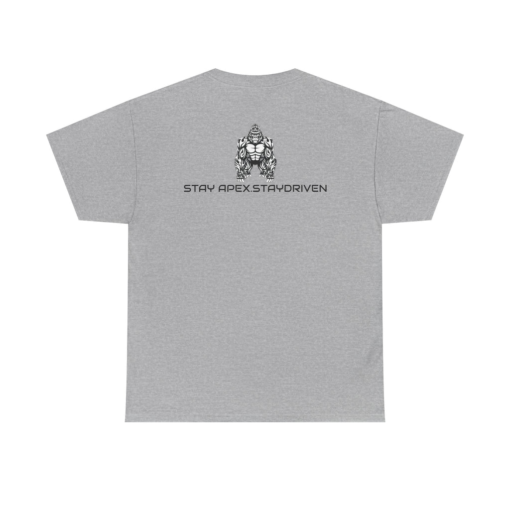 ApexKind Gorilla Graphic Tee — 'Stay Apex Stay Driven' Athletic Streetwear T-Shirt