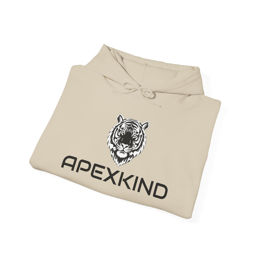 ApexKind Tiger Logo Hoodie — 'Stay Driven, Saty Apex' Streetwear Pullover