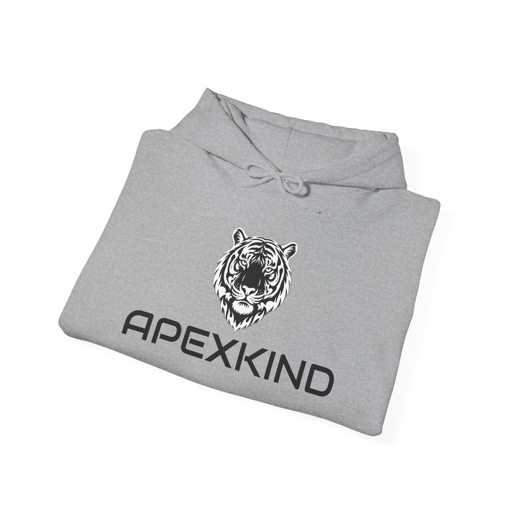 ApexKind Tiger Logo Hoodie — 'Stay Driven, Saty Apex' Streetwear Pullover