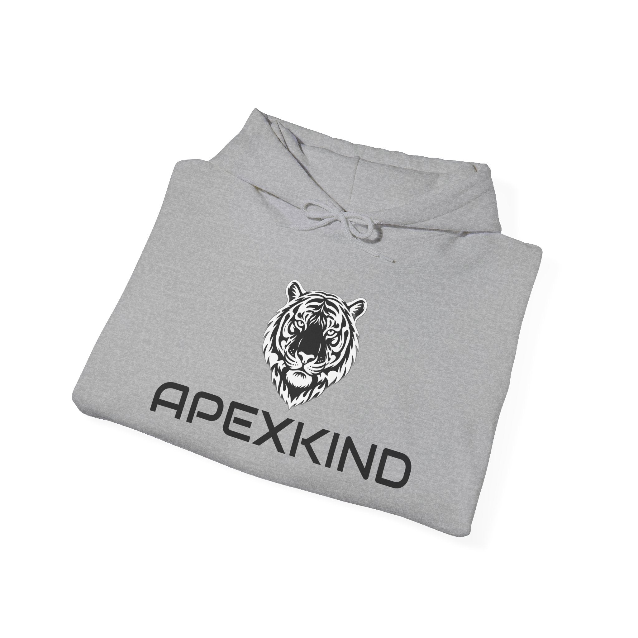 ApexKind Tiger Logo Hoodie — 'Stay Driven, Saty Apex' Streetwear Pullover