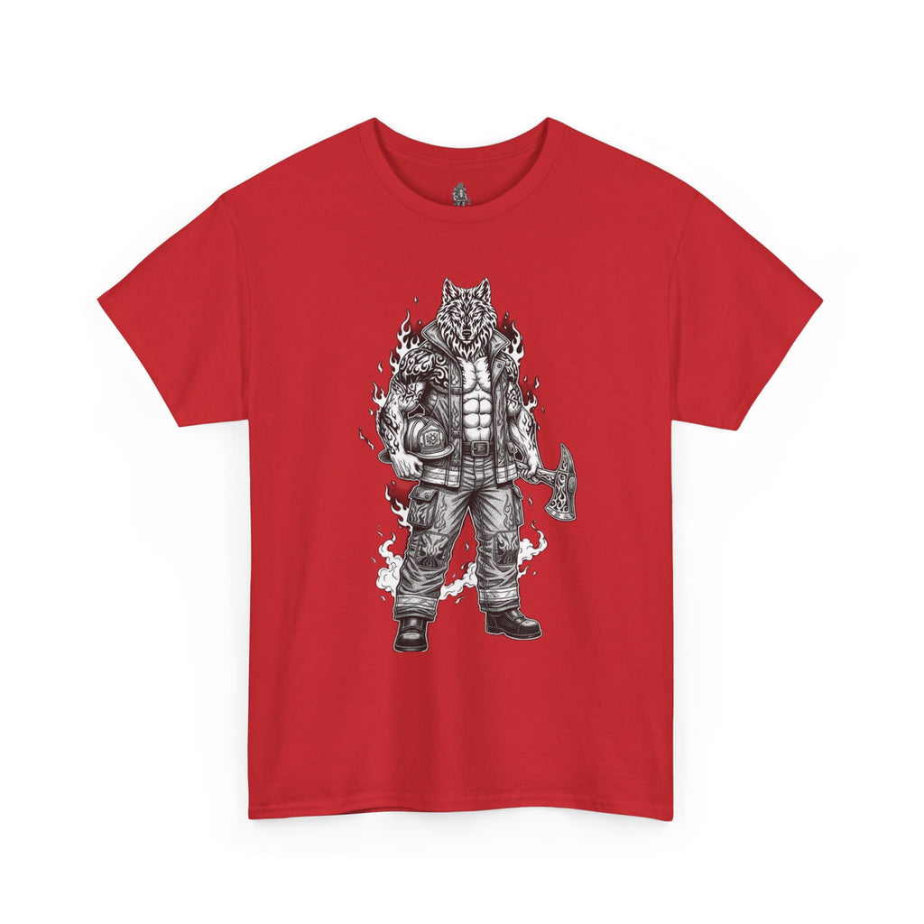 Wolf Firefighter T-Shirt —  Firefighter Graphic Tee
