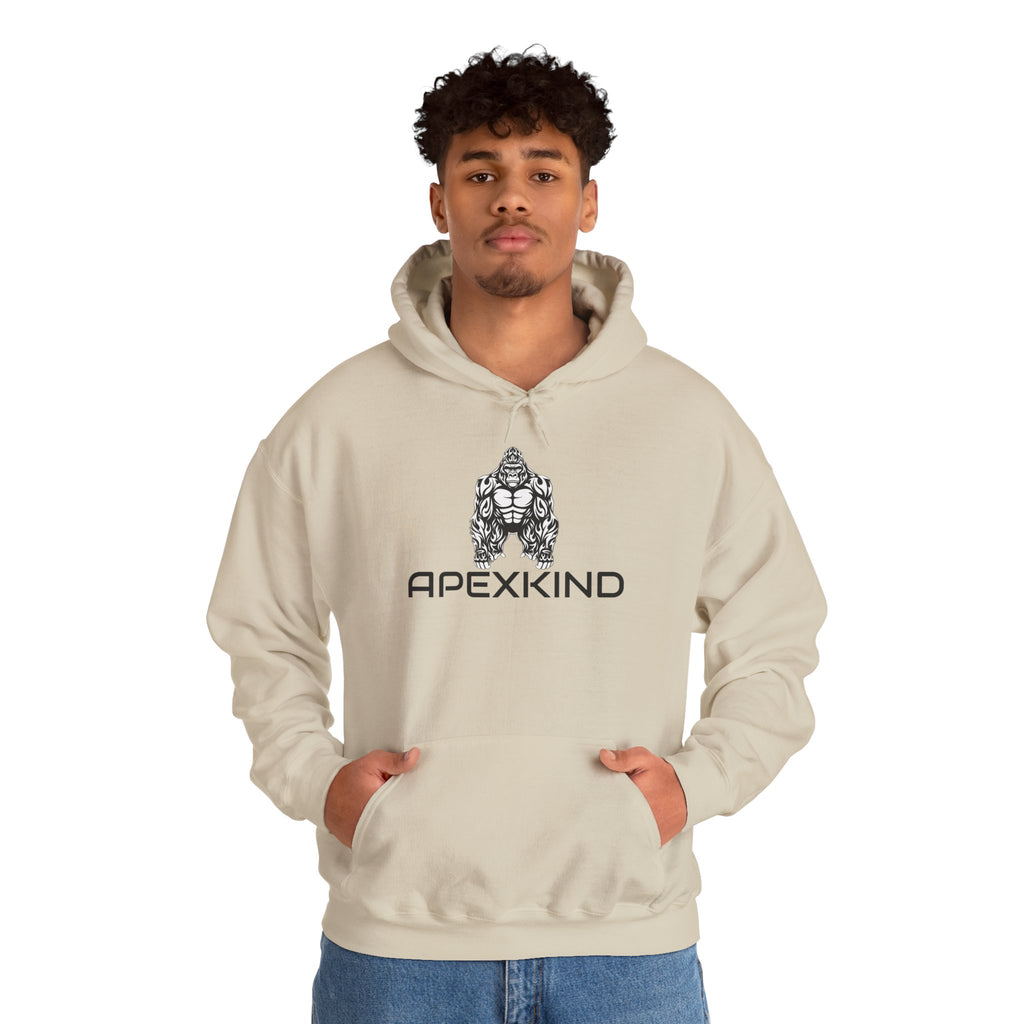Apexkind Gorilla Hoodie — ‘Alpha Male ‘Walk Wild Live SHarp’ Motivational Graphic Hoodie