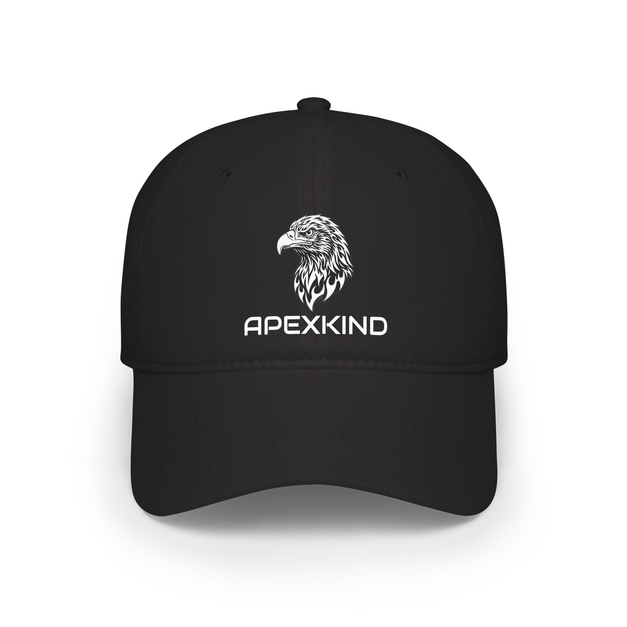 ApexKind Eagle Baseball Cap — Embroidered Minimalist Black Hat