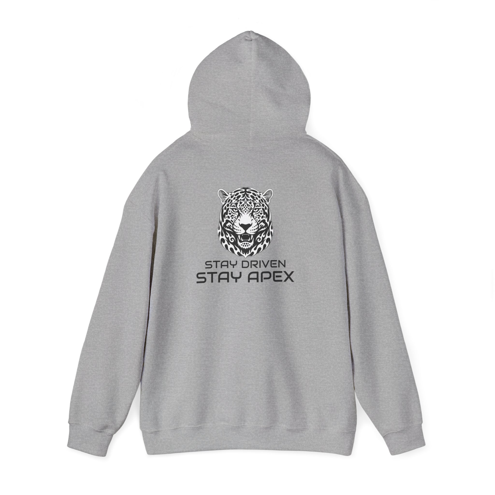 ApexKind Leopard Hoodie — 'Apex' Motivational Graphic Pullover