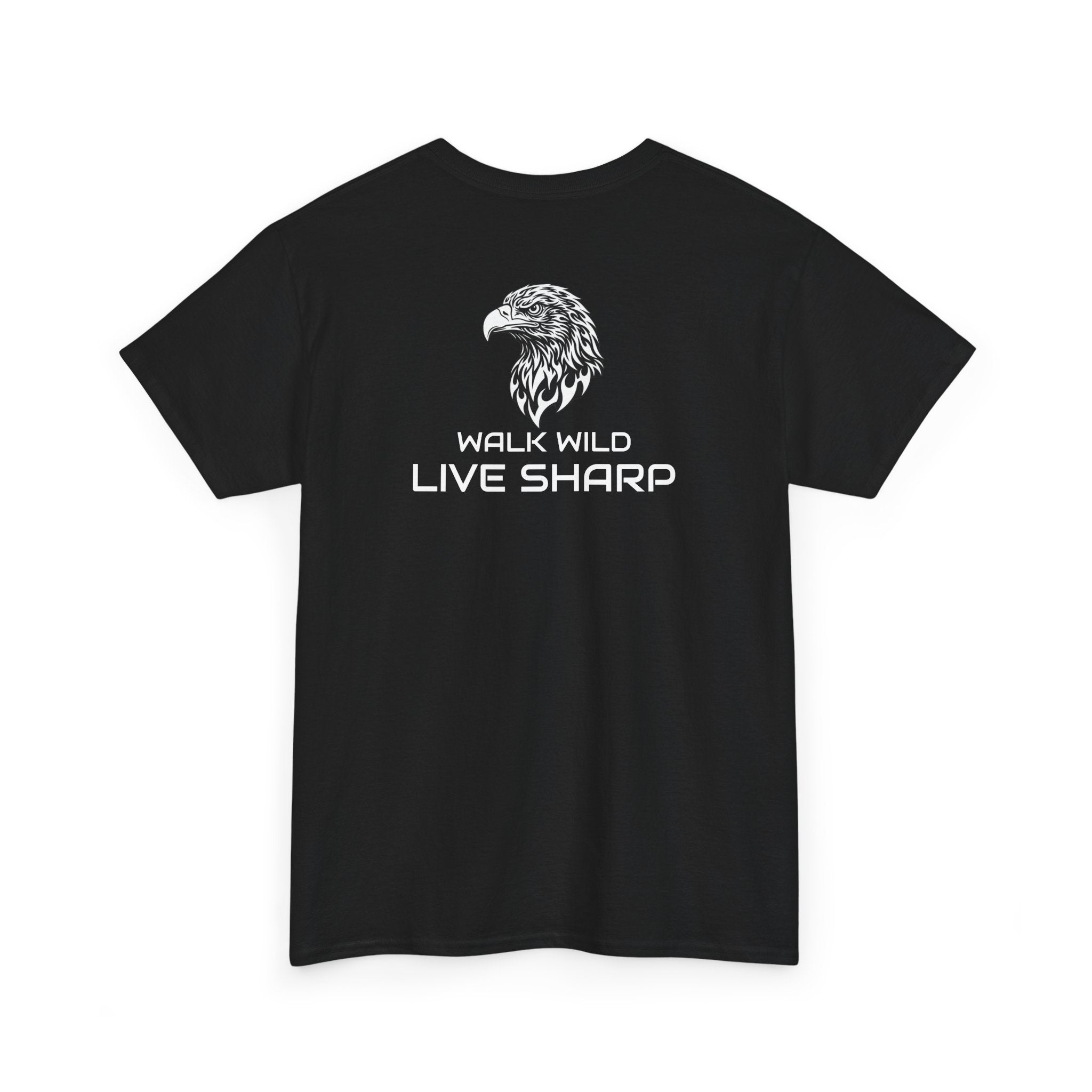 ApexKind Eagle Tee — Motivational Graphic Shirt (“Walk Wild Live Sharp”)