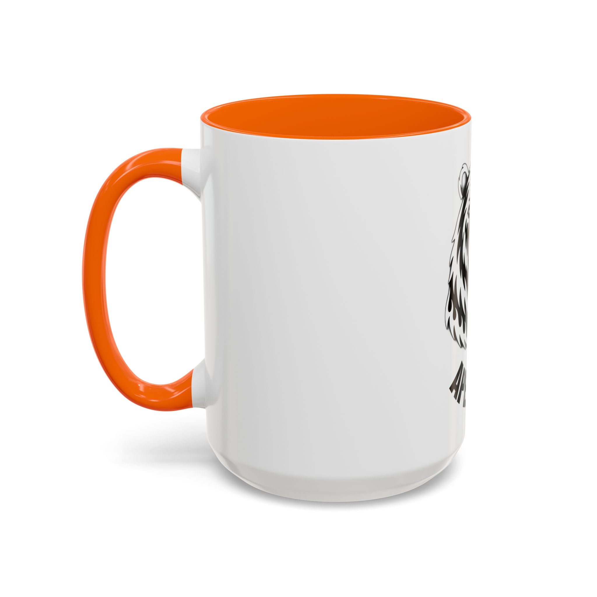 Bear Head Coffee Mug — Monochrome Tribal Bear Accent Mug