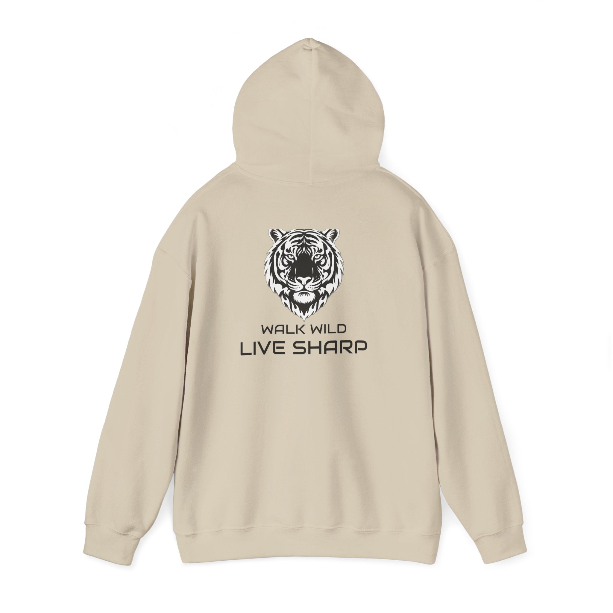 ApexKind Tiger Hoodie — "Walk Wild, Live Sharp" Graphic Hoodie