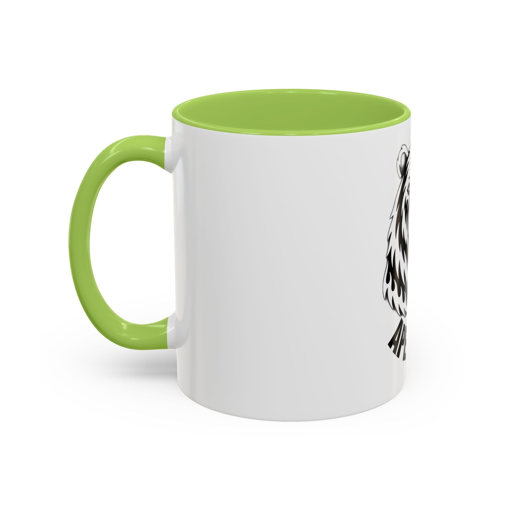 Bear Head Coffee Mug — Monochrome Tribal Bear Accent Mug