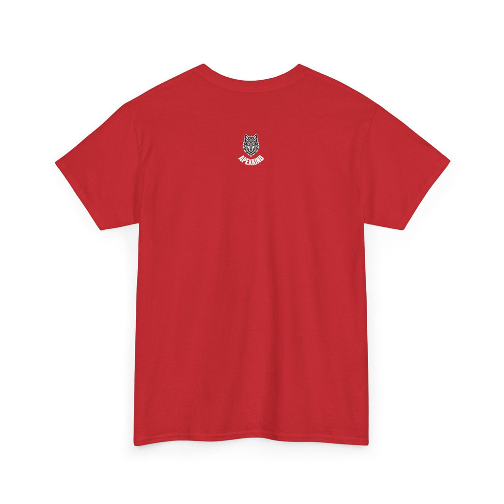 Wolf Graphic Tee  — 'APEXKIND' Bold Front Logo, Minimal Back Emblem