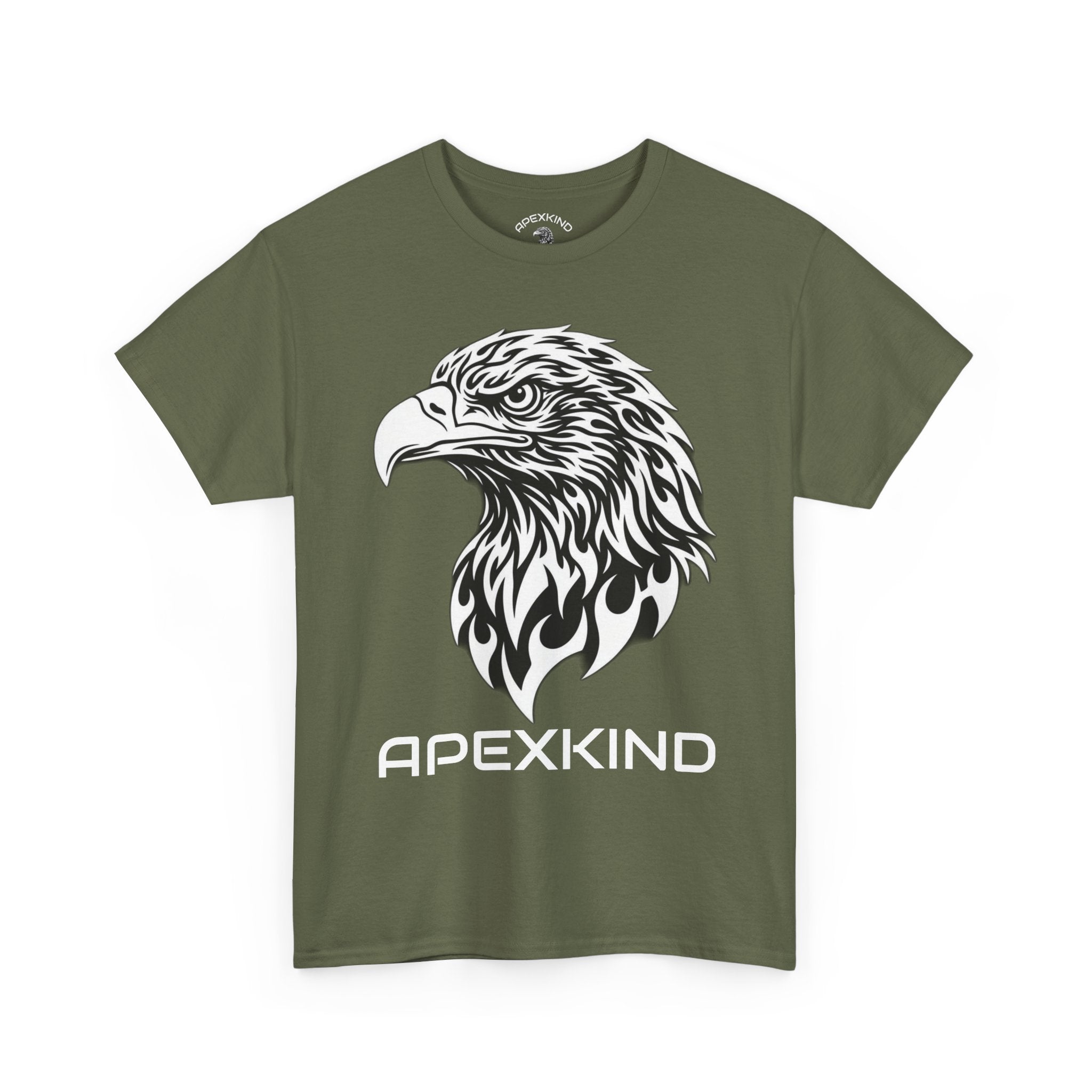 Eagle Apexkind Tee — Bold Tribal Eagle Graphic Shirt with “APEXKIND” & “Stay Apex, Stay Driven”