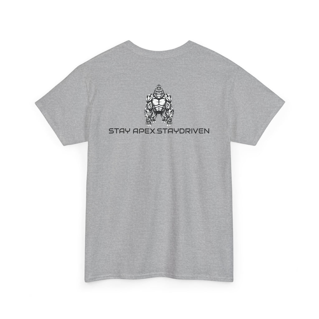 ApexKind Gorilla Graphic Tee — 'Stay Apex Stay Driven' Athletic Streetwear T-Shirt