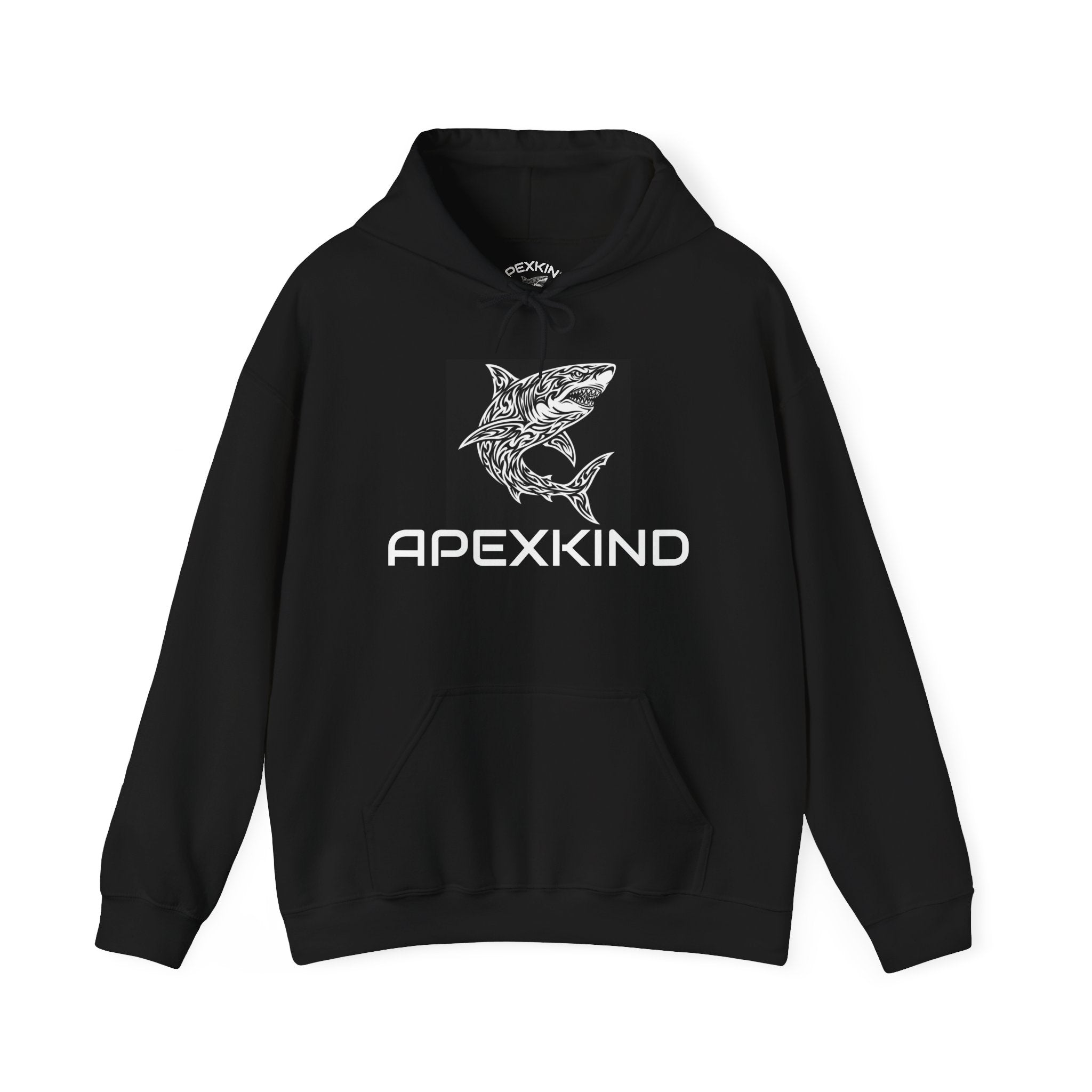 ApexKind Shark Hoodie — 'Walk Wild Live Sharp' Graphic Pullover
