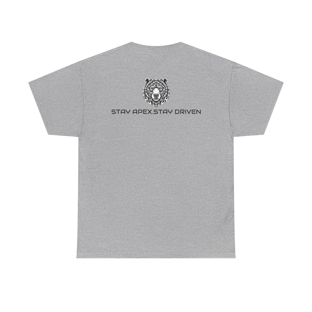 Bear Logo T‑Shirt — APEXKIND 'Stay Apex, Stay Driven' Graphic Tee