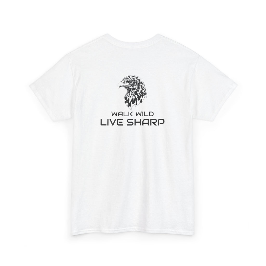 ApexKind Eagle T-Shirt — 'Walk Wild LIve Sharp' Graphic Tee